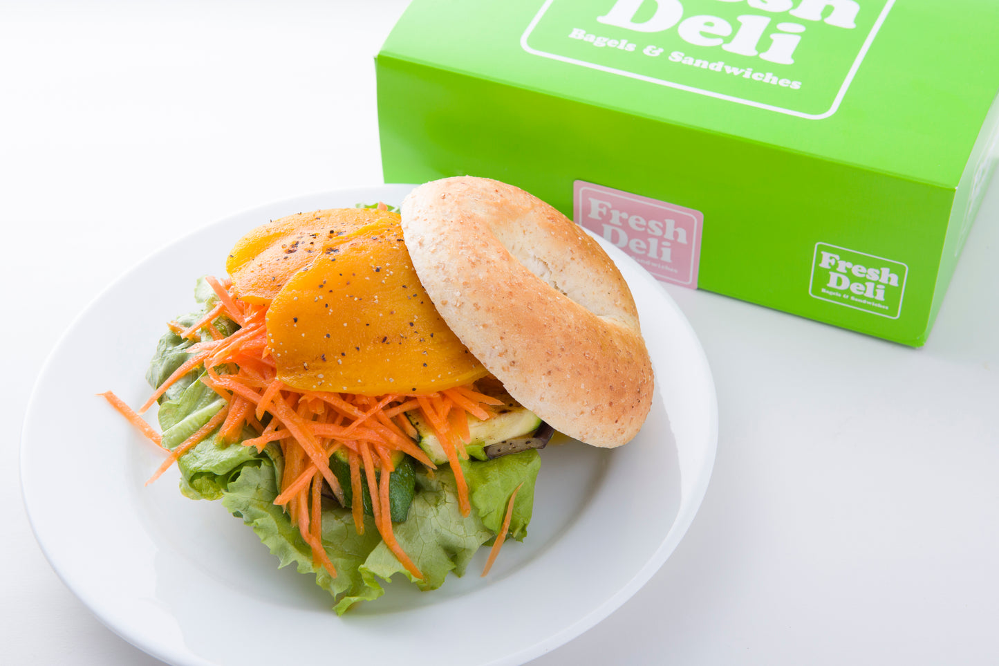 21. GRILLED VEGGIE BAGEL(Vegan)